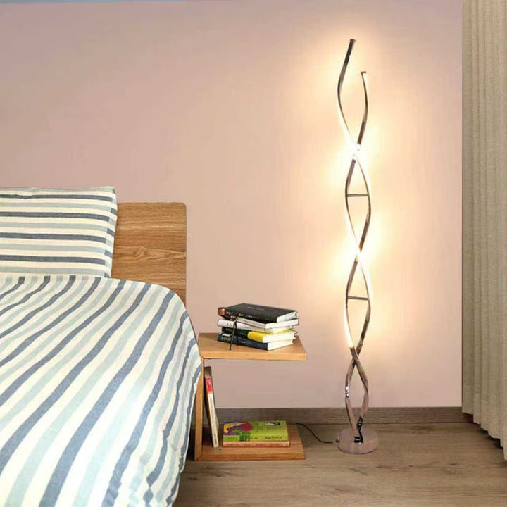 Modern Spiral LED Floor Lamp for Bedroom And Living Room