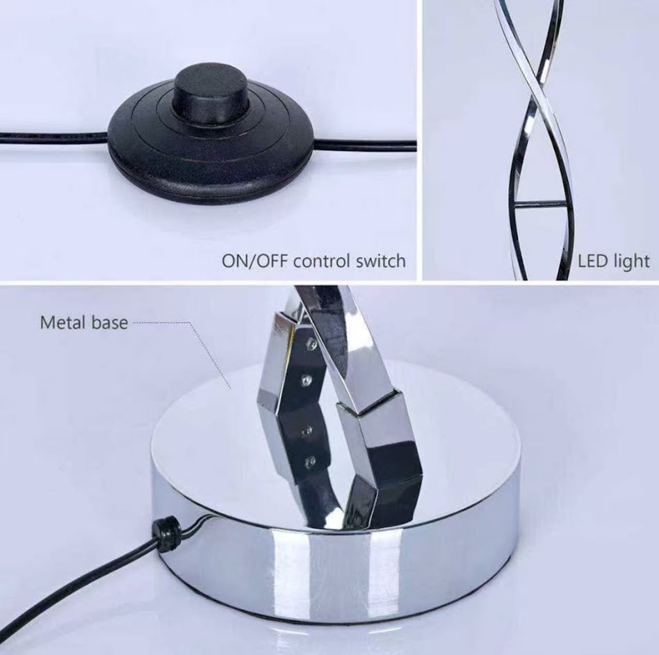 Modern Spiral LED Floor Lamp for Bedroom And Living Room