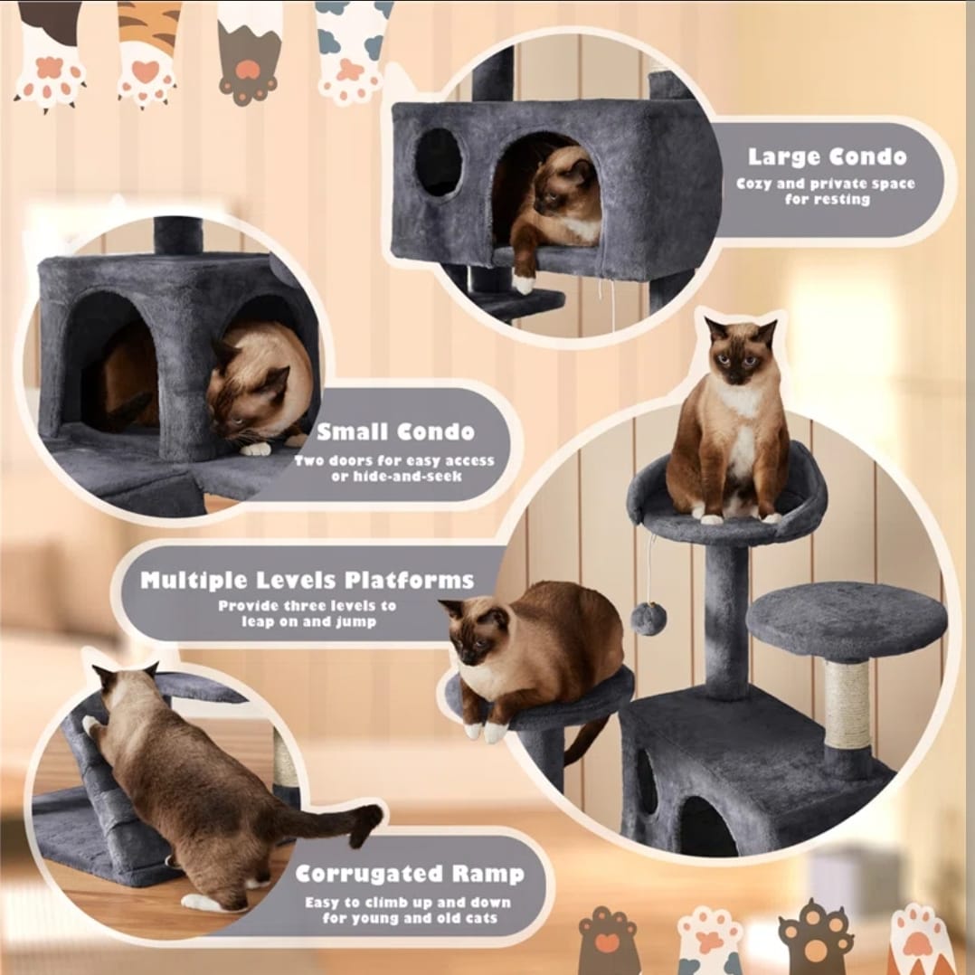 Cat Tree And Multi-Level Playground